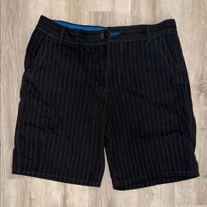 OP Black Pinstriped Men's Shorts